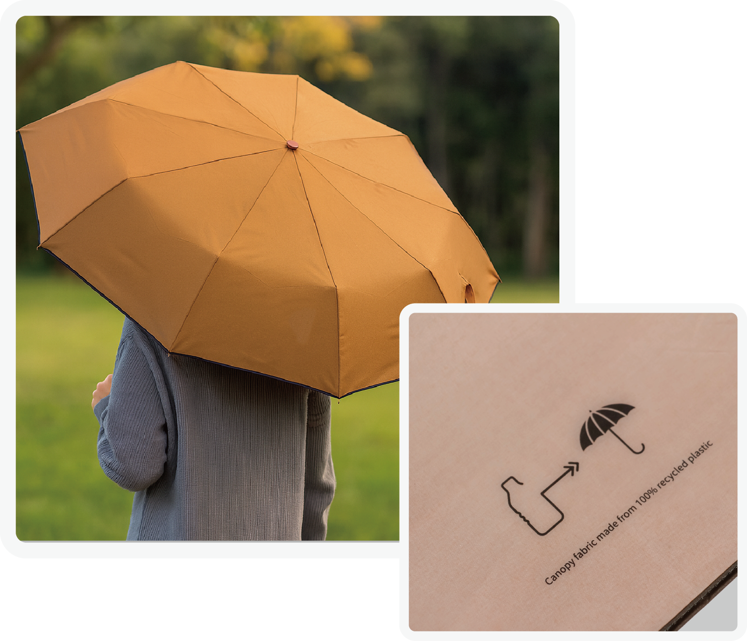 Short umbrella light weight umbrella green gifts